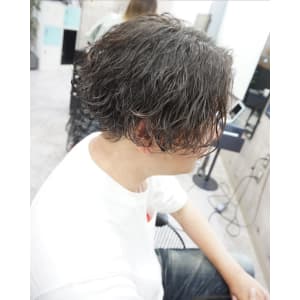 メンズ波巻きパーマスタイル
