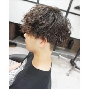 メンズ波巻きパーマスタイル