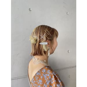 ボブ　アレンジ　結婚式
