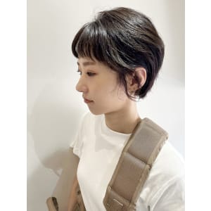 オン眉☆ショートボブ☆耳掛けショート【池袋　uchla】