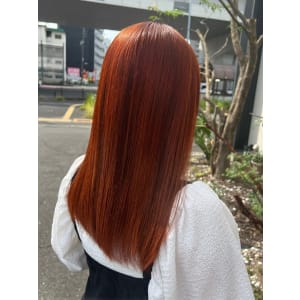 オレンジブラウン　暖色系カラー　ストレート - NAKAO COIFFURE【ナカオ コアフュール】掲載中