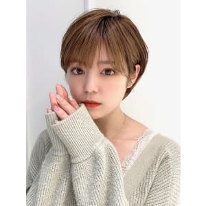 大人可愛い丸みショート/30代/40代/50代/前髪あり