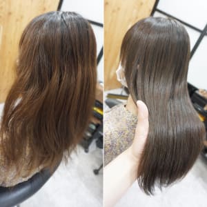 髪質改善縮毛矯正スタイル