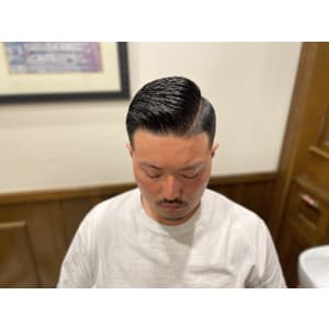 仙台　サイドパートスタイル　理容室