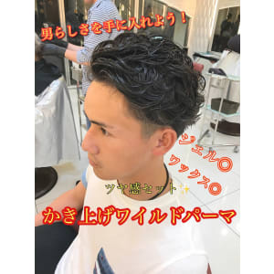 20代30代40代ビジネスワイルドかき上げ簡単スタイリングパ