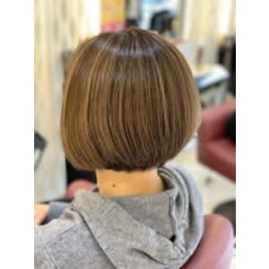 20代30代40代ミニボブショコラアッシュ透明感小顔ブリーチ