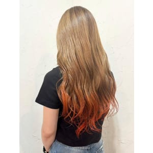 【Reir下北沢】*グラデーションカラー+オレンジ×アッシュ - Reir_下北沢【レイール シモキタザワ】掲載中