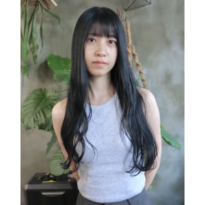 blue black × long hair - enne  hair&organic【エンネ ヘアーアンドオーガニック】掲載中
