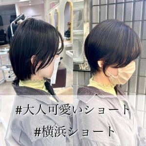 大人可愛いヘア小顔丸みショート/HONOKA