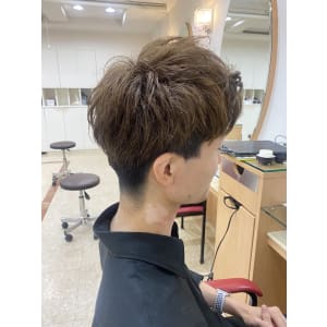 ふんわりマッシュ×ツーブロック