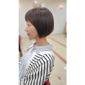 丸みショートボブスタイル