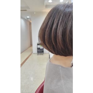 丸みショートボブスタイル