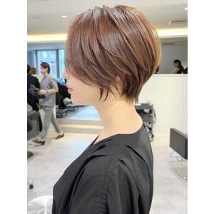 デザインカラー斜めバング/30代/40代【橋本】