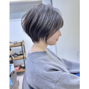 絶壁解消・小顔前下がりショートボブ【中村】