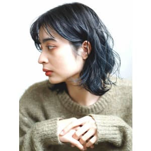 外ハネボブ　ウェーブヘア　シースルーバング　黒髪 - HAIR&HEADSPA SQUARE＊UNO HAKATA【ヘアアンドヘッドスパ スクエアウーノ ハカタ】掲載中