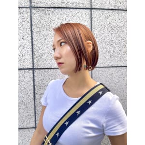 【福岡天神赤坂】20代30代/ピンクオレンジ/ミニボブ - Des.Art【デザート】掲載中