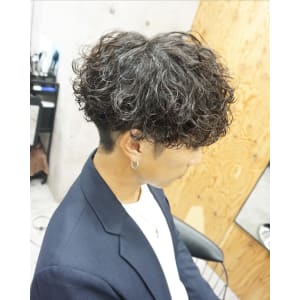 メンズ波巻きパーマスタイル