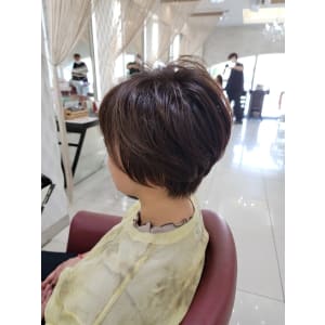 大人可愛い小顔前下がりボブ×ナチュラルボブ×ミニボブ20代3