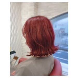 20代30代40代ピンクダブルカラー髪質改善カラー外はねボブ