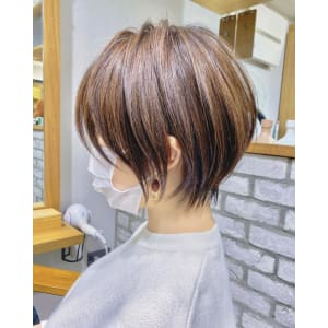 30代/40代 絶壁解消・小顔前下がりショートボブ【中村】