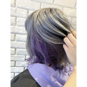 グレージュ×インナーパープル - 髪質改善&HEAD SPA grandage repos【グランアージュルポ】掲載中