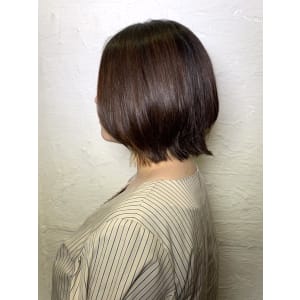 30代40代 外ハネ レイヤーボブ 艶感 ブラウンカラー - HAIR&HEADSPA SQUARE*UNO HAKATA【ヘアアンドヘッドスパ スクエアウーノ ハカタ】掲載中