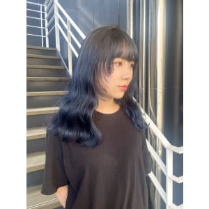 艶髪カラー/ブルー/西新