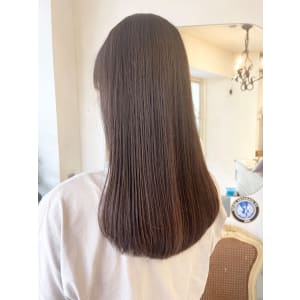 モテ髪うる艶髪質改善ストレート透明感暗めことりベージュ梅ヶ丘