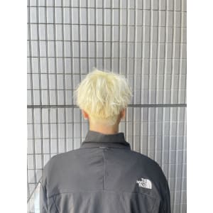 ホワイトブロンド/ハイトーンマッシュ/メンズマッシュ/石川町 - FACE。石川町【フェイスイシカワチョウ】掲載中