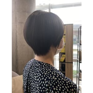 ショートヘア/黒髪スタイル/SAORI