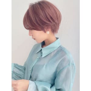 ショートボブ髪型30代40代50代前髪あり前髪なし面長畠田