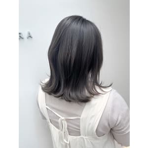 黒髪/グレーベージュ/レイヤーロング/前髪パーマ/仙台 - ブリーチ&トリートメント&ショート HETTU 仙台駅前店【ヘッツ】掲載中