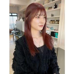 【pignon】艶髪　美髪　ストレート　暖色系カラー　ロング