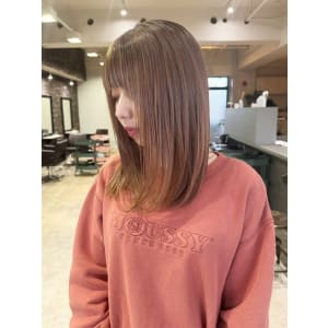 【pignon】アッシュベージュカラー　透明感　美髪　艶感