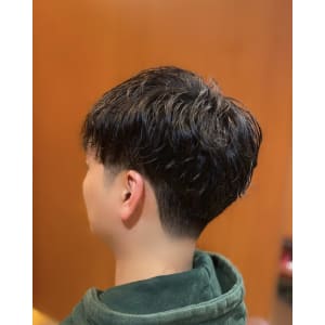 銀座 理容室 ツーブロック パーマ