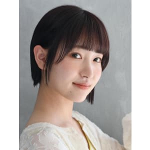 ぱっつん前髪×前下がりボブ - HAIR & MAKE EARTH 土浦店【ヘアメイクアース ツチウラテン】掲載中