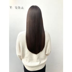 黒髪/グレーベージュ/レイヤーロング/前髪パーマ - ブリーチ&トリートメント&ショート HETTU 仙台駅前店【ヘッツ】掲載中