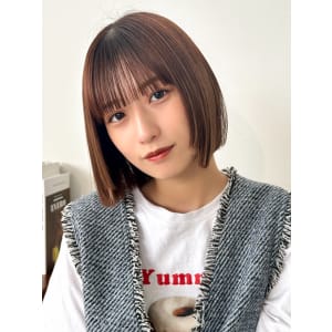 【La fith】ぱつっとボブ×ニュアンスカラー - La fith hair lino 三宮店【ラフィス ヘアー リノ サンノミヤテン】掲載中