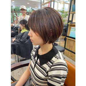 髪質改善トリートメント艶髪ベージュ丸みショートボブ - N° rico 名駅【ナンバー リコ メイエキ】掲載中