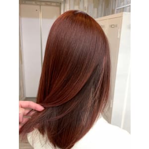 肌馴染み◎暖色系カラー　レッドブラウン