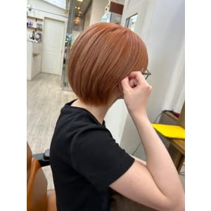 艶髪ハイトーン髪質改善トリートメント丸みショート - ROW銀座【ローギンザ】掲載中