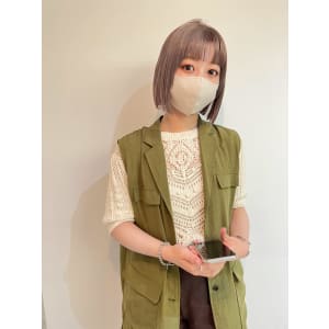 パツっとラインボブ_ネビージュこなれミディ10代20代