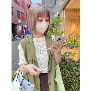 パツっとラインボブ_ネビージュこなれミディ10代20代