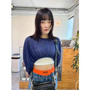 パツっとラインボブ_顔まわりレイヤー_10代20代30代