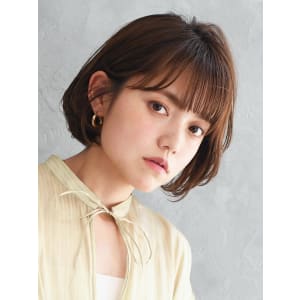 ひし形シルエットの小顔ボブ - HAIR & MAKE EARTH 本庄早稲田店【ヘアメイクアースホンジョウワセダテン】掲載中