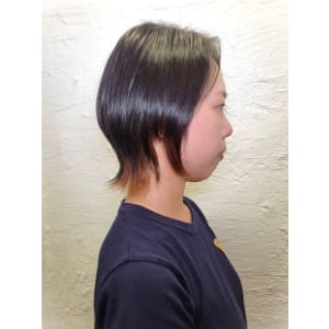 ブリーチ　裾カラー　外ハネ　ウルフショート　ポイントカラー - HAIR&HEADSPA SQUARE＊UNO HAKATA【ヘアアンドヘッドスパ スクエアウーノ ハカタ】掲載中