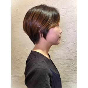 30代40代　丸みショート　大人ショート　艶感　ブラウン - HAIR&HEADSPA SQUARE＊UNO HAKATA【ヘアアンドヘッドスパ スクエアウーノ ハカタ】掲載中