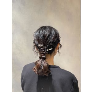 石川町ヘアアレンジ/結婚式お呼ばれヘア/卒業式ヘア/