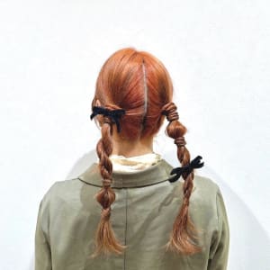 ツイン編み下ろしアレンジ/横浜ヘアアレンジ/結婚式お呼ばれ - FACE。石川町【フェイスイシカワチョウ】掲載中
