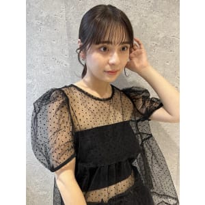 三軒茶屋_レディース_ミディアム_ポニーテール_ヘアアレンジ